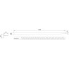 Mexen Line-B plintă înclinată pentru podea 120 cm dreapta, neagră - 187001120R