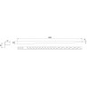 Mexen Line-B padlóléc 180 cm jobb, arany - 185001180R