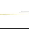Mexen Line-B listă înclinată pentru sticlă 120 cm dreapta, aurie - 185004120R