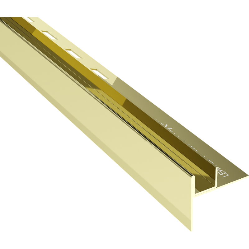 Mexen Line-B placă de scurgere pentru sticlă 120 cm stânga, aurie - 185004120L