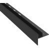 Mexen Line-B 120 cm-es bal oldali üveglépcső, fekete - 187004120L