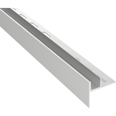 Mexen Line-B lezáró szegély üveghez 180 cm bal, inox - 181004180L