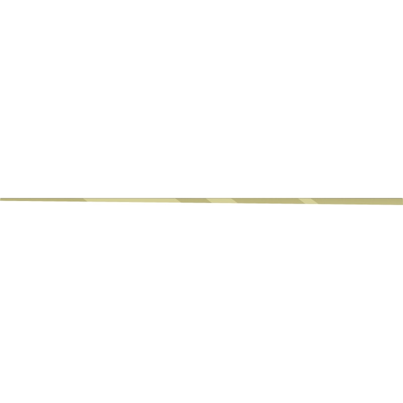 Mexen Line-B 180 cm lépcsős üvegsín bal, arany - 185004180L