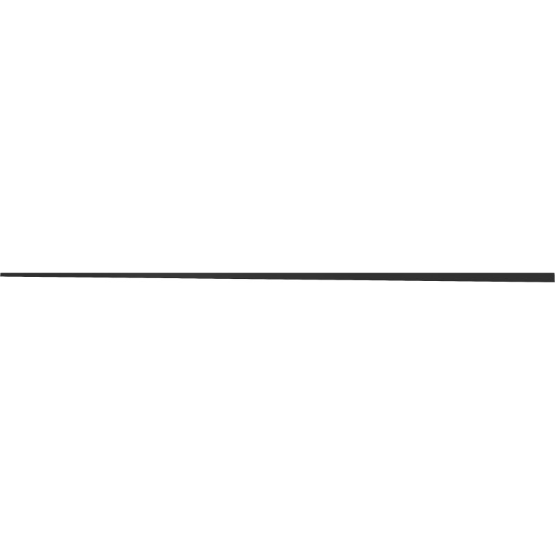 Mexen Line-B listă înclinată pentru sticlă 180 cm stânga, neagră - 187004180L