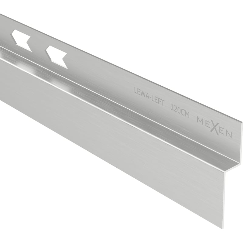 Mexen Line-B profil de scurgere pe perete 120 cm stânga, inox - 181002120L