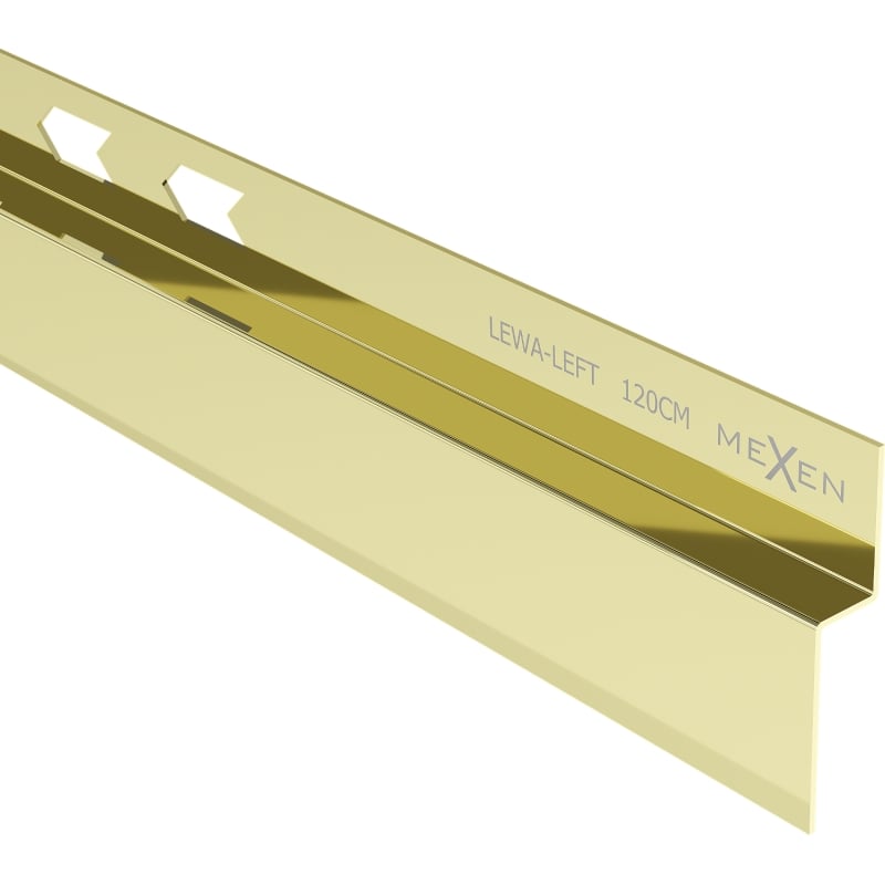 Mexen Line-B fali burkolat bal oldalfali 120 cm bal, arany - 185002120L