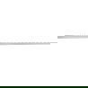 Mexen Line-B fali peremű szöglemez 120 cm jobb, inox - 181002120R