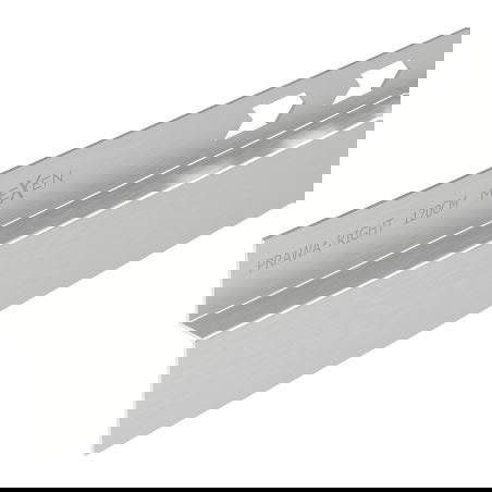 Mexen Line-B lista lejtős szegélyfal 120 cm jobb, inox - 181002120R