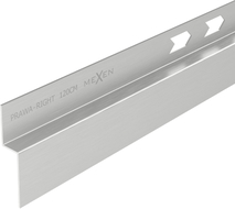 Mexen Line-B burlan descendent în perete 120 cm dreapta, inox - 181002120R