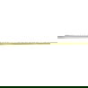 Mexen Line-B falra szerelhető lezáró sín 120 cm jobb, arany - 185002120R