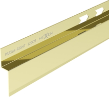 Mexen Line-B plintă înclinată de perete 120 cm dreapta, aurie - 185002120R