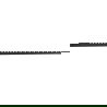 Mexen Line-B listă pantă perete 120 cm dreaptă, negru - 187002120R