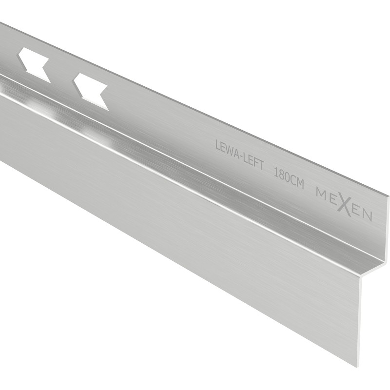 Mexen Line-B fali listal a falon 180 cm bal, inox - 181002180L