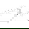 Mexen négy kampós törölköző fogas, Króm - 709264-00