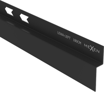 Mexen Line-B plintă înclinate lângă perete 180 cm stânga, neagră - 187002180L