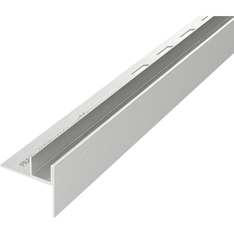 Mexen Line-B jobboldali zuhanykorlát üveghez, 180 cm, inox - 181004180R