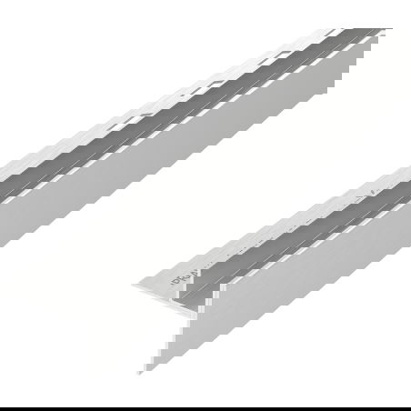 Mexen Line-B üveg lejtős élvédő 180 cm jobb, inox - 181004180R