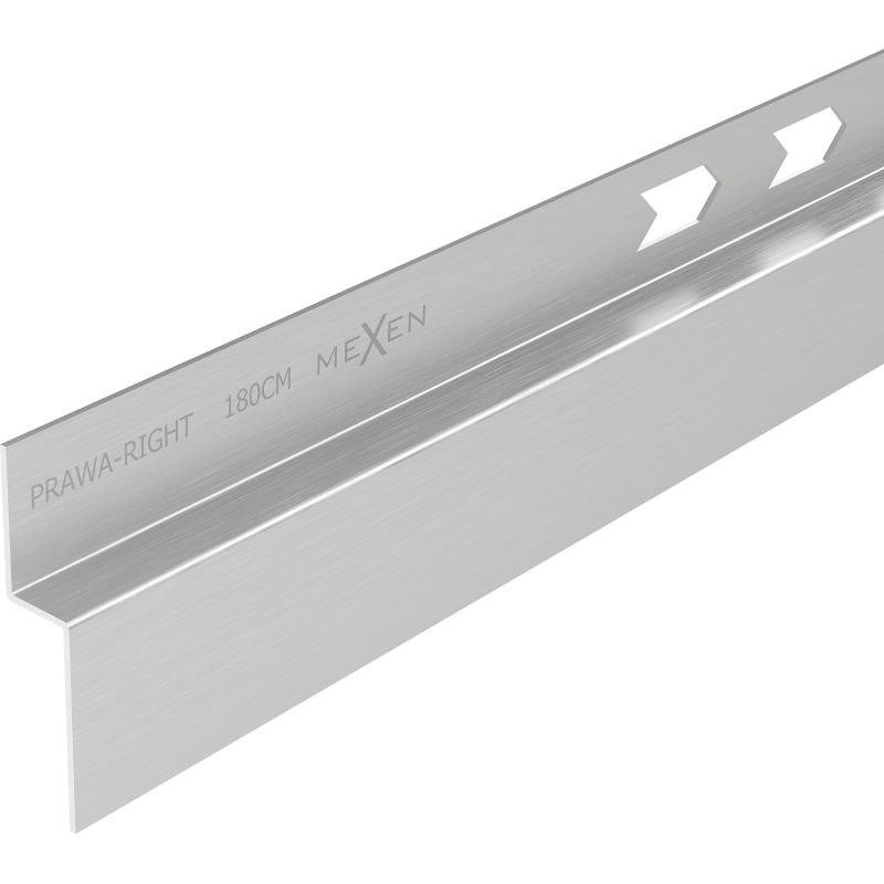 Mexen Line-B listă de pante de perete 180 cm dreapta, inox - 181002180R