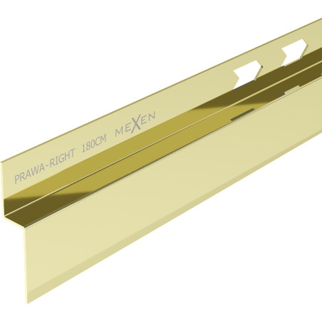 Mexen Line-B baghetă de scurgere murală 180 cm dreaptă, aurie - 185002180R