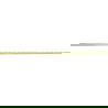 Mexen Line-B listă de pantă de perete 180 cm dreapta, aurie periată - 185502180R