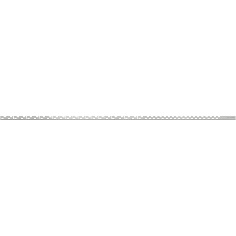 Mexen Line-B padlószegély lejtős balos, 180 cm, inox - 181001180L