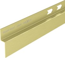 Mexen Line-B plintă de înclinare perete 120 cm dreapta, aurie periată - 185502120R