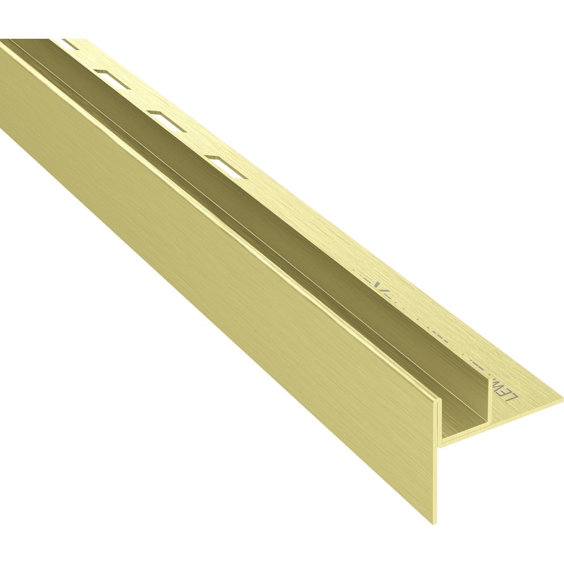Mexen Line-B 120 cm-es leeresztett sín üveghez bal, arany kefés - 185504120L