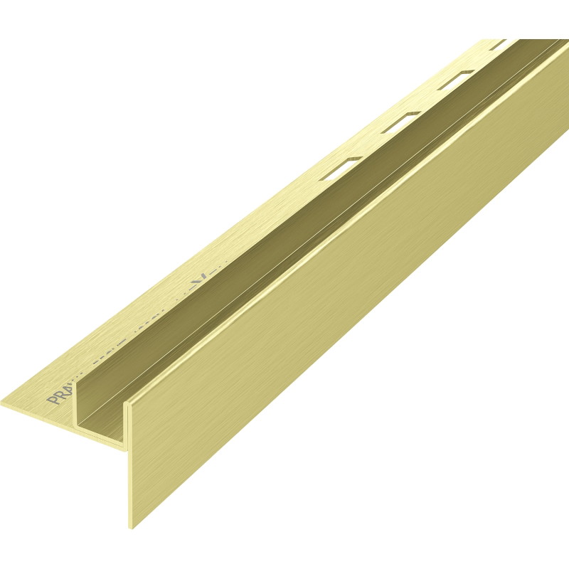 Mexen Line-B listă de scurgere pentru sticlă 120 cm dreapta, aurie periată - 185504120R