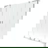 Mexen Velar L Duo paravan de cadă cu 2 aripi glisante 140 x 150 cm, transparent, crom - 896-140-003-02-01