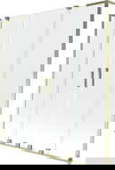 Mexen Velar L Duo paravan pentru cadă cu 2 aripi glisante 140 x 150 cm, transparent, auriu - 896-140-003-02-50