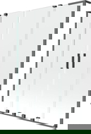 Mexen Velar L Duo paravan de cadă cu 2 uși glisante 140 x 150 cm, transparent, gun metal - 896-140-003-02-95