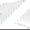 Mexen Velar L Duo panou de cadă cu deschidere dublă glisantă 140 x 150 cm, transparent, nichel periat - 896-140-003-02-97