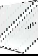 Mexen Velar L Duo paravan de cadă cu 2 uși glisante 160 x 150 cm, transparent, negru - 896-160-003-02-70