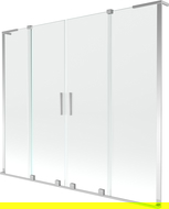 Paravan cadă Mexen Velar L Duo 2-piese culisant 170 x 150 cm, transparent, crom - 896-170-003-02-01