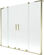 Mexen Velar L Duo paravan de baie 2 panouri glisante 170 x 150 cm, transparent, auriu - 896-170-003-02-50