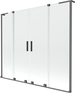 Mexen Velar L Duo kádparaván 2-szárnyú toló 170 x 150 cm, átlátszó, fegyverfém - 896-170-003-02-95