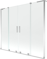 Mexen Velar L Duo 2-szárnyas toló kádparaván 200 x 150 cm, átlátszó, króm - 896-200-003-02-01