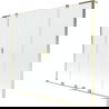 Mexen Velar L Duo paravan pentru cadă, 2 canaturi, glisant, 200 x 150 cm, transparent, auriu - 896-200-003-02-50