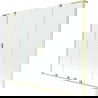 Mexen Velar L Duo paravan pentru cadă, 2 panouri glisante 200 x 150 cm, transparent, auriu periat - 896-200-003-02-55
