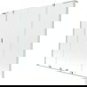Mexen Velar L Duo paravan de baie cu 2 uși glisante 200 x 150 cm, transparent, nichel periat - 896-200-003-02-97