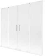 Mexen Velar L Duo paravan de cadă glisant cu 2 canaturi 200 x 150 cm, mat, alb - 896-200-003-32-20