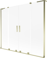 Mexen Velar L Duo paravan de baie cu 2 uși glisante 200 x 150 cm, mat, auriu - 896-200-003-32-50
