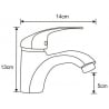 Mexen Fabia DF72 set cadă, Crom - 746503DF72-00