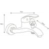 Mexen Fabia DB05 set cadă, Crom - 746503DB05-00
