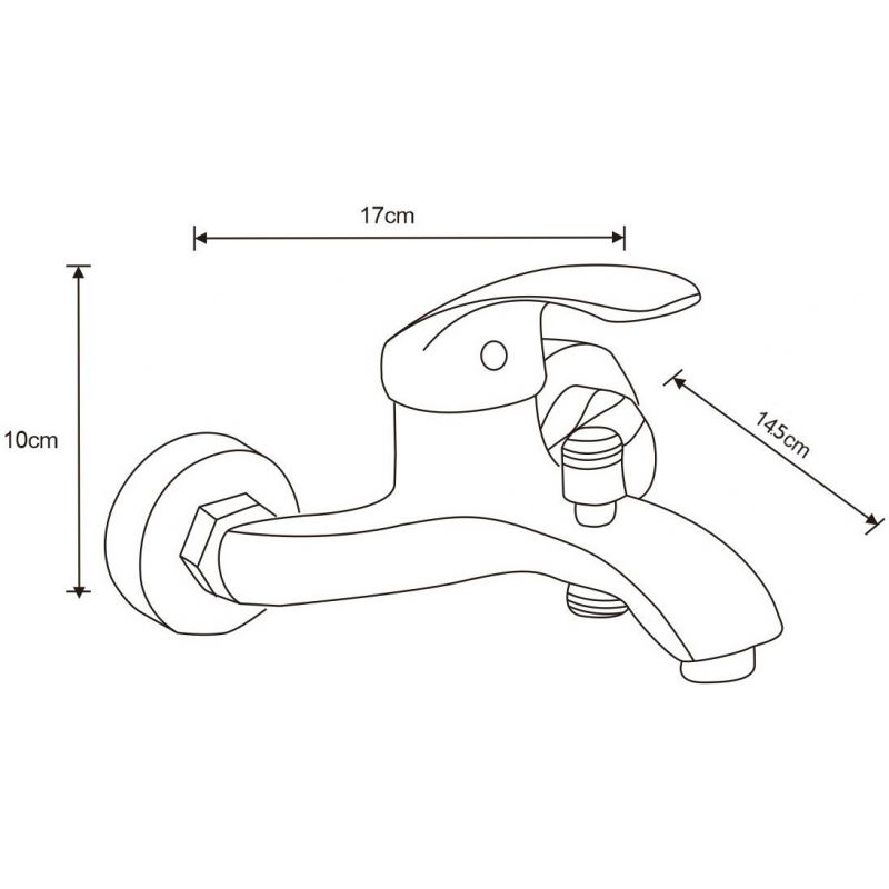 Mexen Fabia R05 set pentru cadă, crom - 746503R05-00