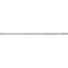 Mexen Line-B 120 cm bal oldali üvegszegély, inox - 181004120L