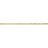 Mexen Line-B 120 cm-es leeresztett sín üveghez bal, arany kefés - 185504120L