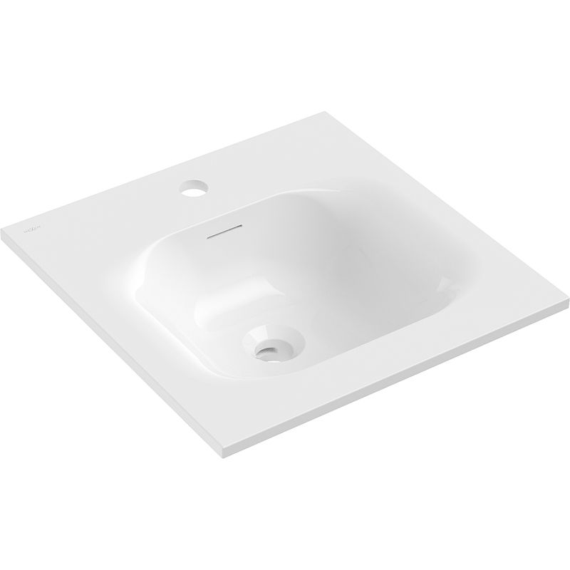 Mexen Vela chiuvetă încastrată 46 x 46,5 cm, alb lucios - 25234500