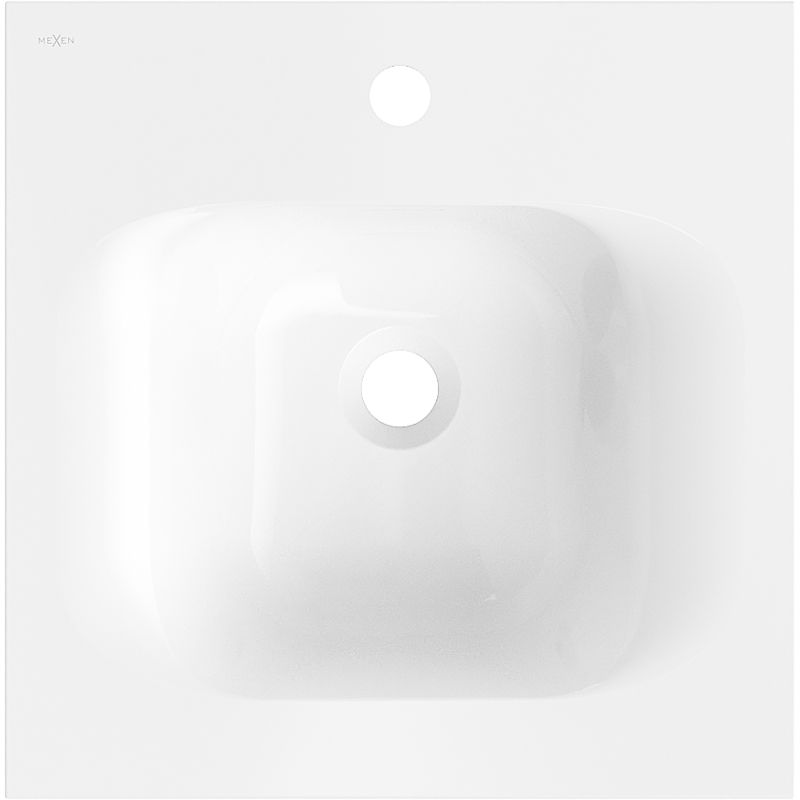 Mexen Vela lavoar încastrat pe blat 46 x 46,5 cm, alb lucios - 25234500