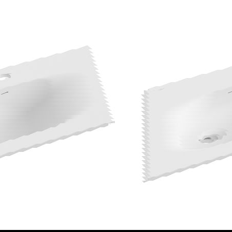 Mexen Vela chiuvetă încastrată în blat 46 x 46,5 cm, alb mat - 25234501